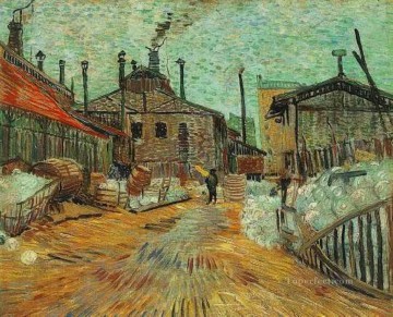  Actor Painting - The Factory at Asnieres Vincent van Gogh